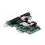 DELOCK 90410 Tarjeta PCIe a 4 Puertos Serie RS-232, Interfaz PCI Express x1, Perfil Bajo, Color Verde