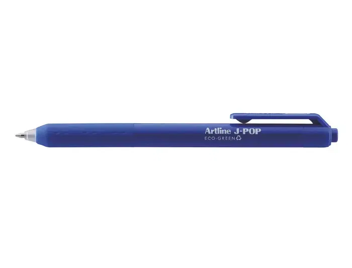 Artline Bolígrafo J-POP Eco Green Retráctil Tinta Gel 0,7 mm Azul, con Clip, 58% Material Reciclado Artline Bolígrafo J-POP Eco Green Retráctil Tinta Gel 0,7 mm Azul, con Clip, 58% Material Reciclado