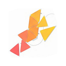 Nanoleaf NL47-0002TW Shapes Triangles Starter Kit - 9 Paneles Triangulares Luz LED Inteligente Multicolor, Blanco