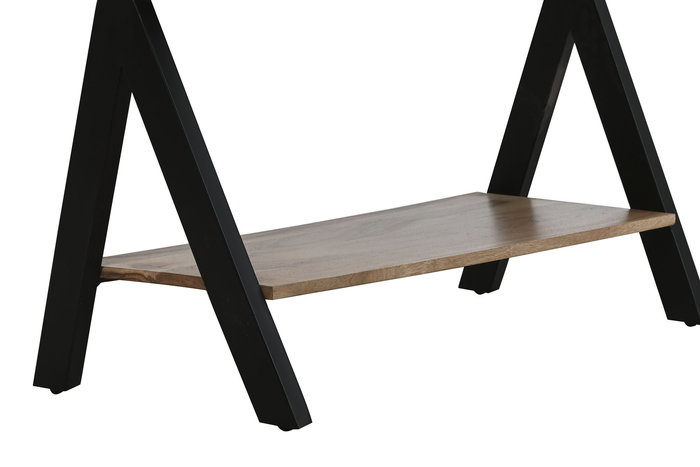 DKD Home Decor Recibidor Moderno Acacia y Metal Natural y Negro 40 x 200 x 80 cm con 1 Cajón y 2 Estanterías DKD Home Decor Recibidor Moderno Acacia y Metal Natural y Negro 40 x 200 x 80 cm con 1 Cajón y 2 Estanterías