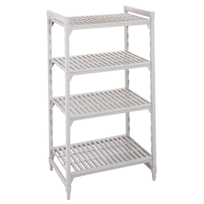 CAMBRO Estantería Premium con 4 estantes ventilados, 138x50x180 cm, Blanco Moteado CAMBRO Estantería Premium con 4 estantes ventilados, 138x50x180 cm, Blanco Moteado