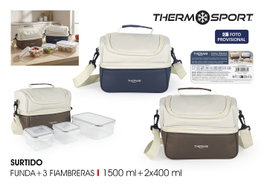 Thermosport Funda Térmica para Fiambre con 3 Recipientes