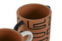 DKD Home Decor Jarrón de Terracota con Asas Surtido de 2 unidades