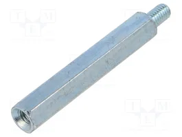 BM GROUP Casquillo distanciador roscado hexagonal 60mm M6