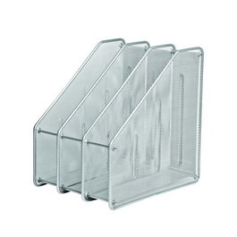 Revistero Forofis Triple Metalico Malla Plateado