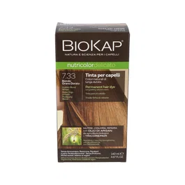 Biokap Tinte Rubio Trigo Dorado 140 ml 7.33 Delicato - Tinte Cobertura Canas con Ingredientes Vegetales y Proteínas