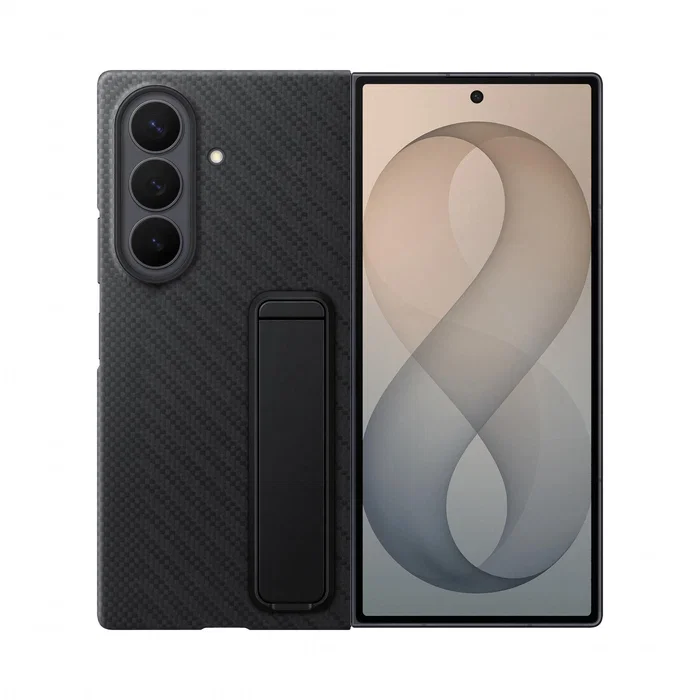 Samsung Carbon Standing Case para Galaxy Z Fold8, Negro Samsung Carbon Standing Case para Galaxy Z Fold8, Negro