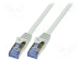 LogiLink Patchcord Cat.6A S/FTP 10m Gris 600 MHz 10 Gigabit