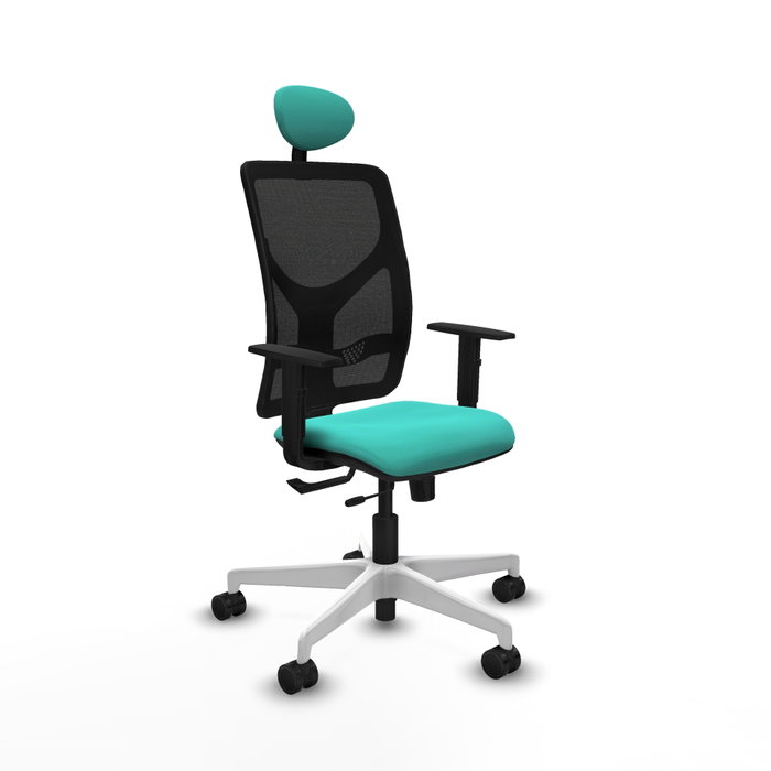 PIQUERAS Y CRESPO Silla de oficina Motilla con mecanismo Sincro/Traslack, Turquesa y Negro PIQUERAS Y CRESPO Silla de oficina Motilla con mecanismo Sincro/Traslack, Turquesa y Negro