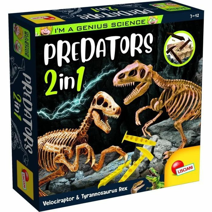 Lisciani Giochi Génius Science Depredadores 2 en 1 para excavar y construir Lisciani Giochi Génius Science Depredadores 2 en 1 para excavar y construir