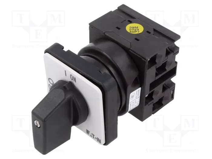 EATON ELECTRIC Interruptor de levas de emergencia 20A 0-1 Negro EATON ELECTRIC Interruptor de levas de emergencia 20A 0-1 Negro