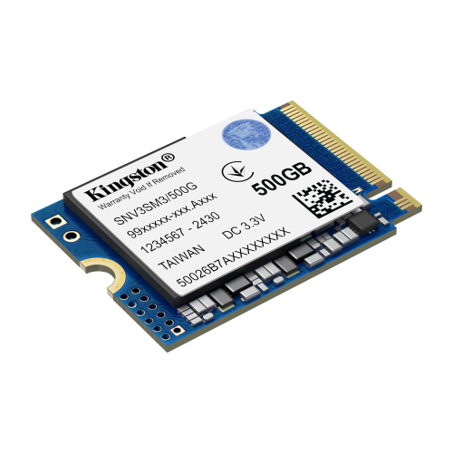 Kingston NV3 500GB SSD M.2 2230 NVMe PCIe 4.0 Kingston NV3 500GB SSD M.2 2230 NVMe PCIe 4.0