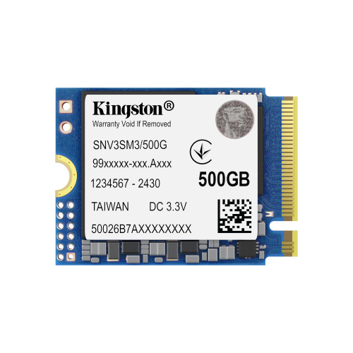 Kingston NV3 500GB SSD M.2 2230 NVMe PCIe 4.0 Kingston NV3 500GB SSD M.2 2230 NVMe PCIe 4.0