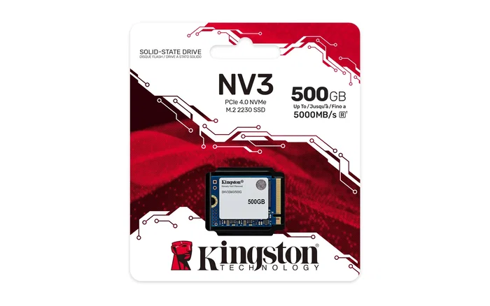 Kingston NV3 500GB M.2 2230 PCIe 4.0 NVMe SSD