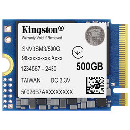 Kingston NV3 M.2 2230 NVMe SSD 500GB 5000MB/s PCI Express 4.0 M.2 2230 para Notebook/Game console