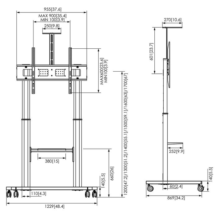 Soporte de Mesa para Pantalla Vogel's 7410410 110"