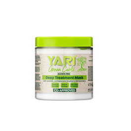 Yari Mascarilla Green Curls Deep Treatment con Aguacate, Granada y Arándano, Hidratación Profunda para Todo Tipo de Cabello, 475ml