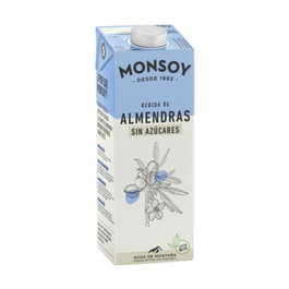 Monsoy Bebida de Almendras Sin Azúcar Bio 1 Litro