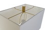 DKD Home Decor Lámpara de Sobremesa de Mármol y Metal Blanco y Dorado
