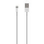 Aisens Cable Lightning a USB 2.0, 0,5m, Blanco