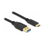 DeLOCK Cable USB-Kabel USB Typ A a USB-C 2M Negro
