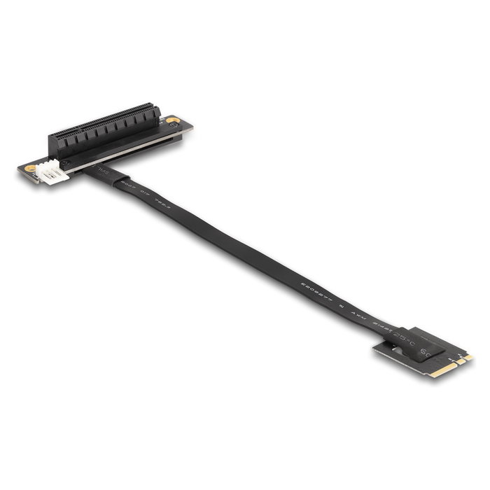 DeLOCK Adaptador M.2 Key A+E a PCIe x8 NVMe con cable de 20 cm, Angular
