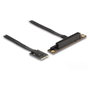 DeLOCK Adaptador M.2 Key A+E a PCIe x8 NVMe con cable de 20 cm, Angular