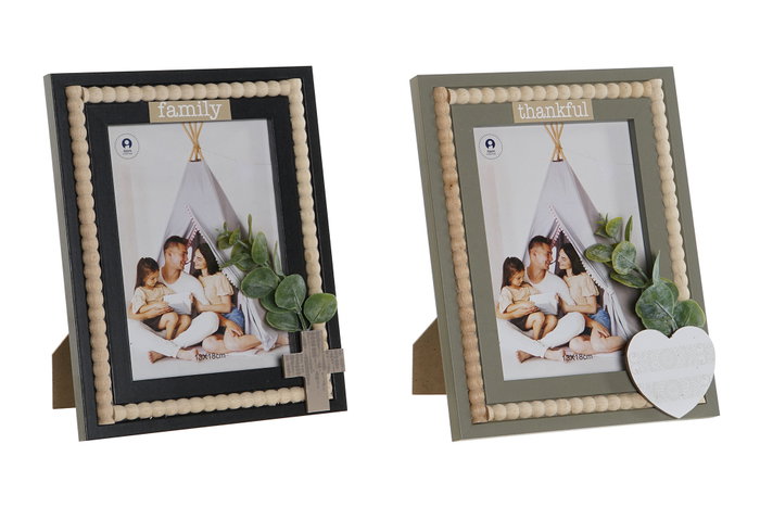 DKD Home Decor Set de Marcos de Fotos 13x18 MDF y Cristal, Surtido de Colores DKD Home Decor Set de Marcos de Fotos 13x18 MDF y Cristal, Surtido de Colores