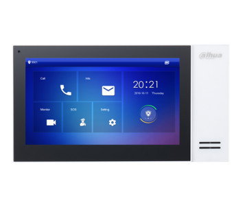 Dahua Monitor de videoportero IP VTH2421FW-P con pantalla táctil de 7 pulgadas, Blanco Dahua Monitor de videoportero IP VTH2421FW-P con pantalla táctil de 7 pulgadas, Blanco