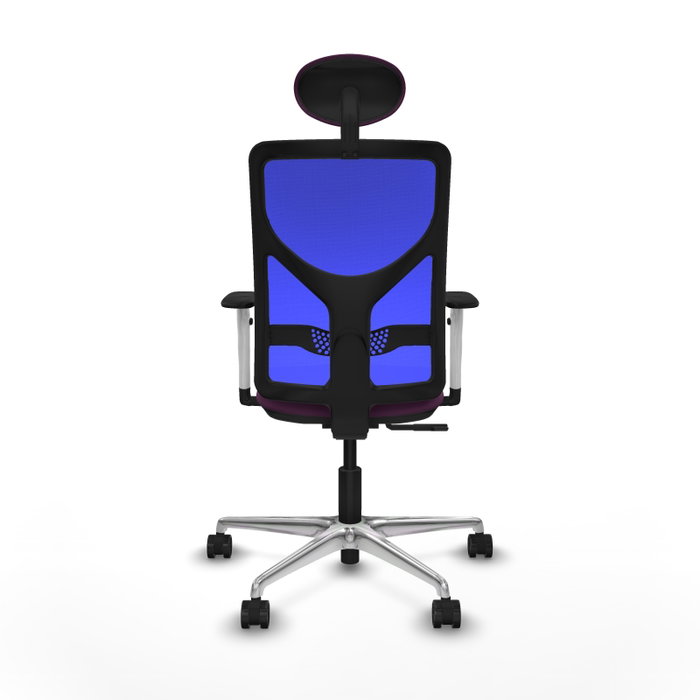 PIQUERAS Y CRESPO Silla de oficina Motilla con mecanismo Sincro, Morado y Azul