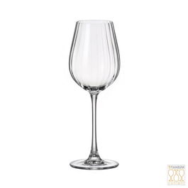 Crystalite Copa Vino Columba Optic 400 Ml Crystal Glass Titanium (6 Unidades)