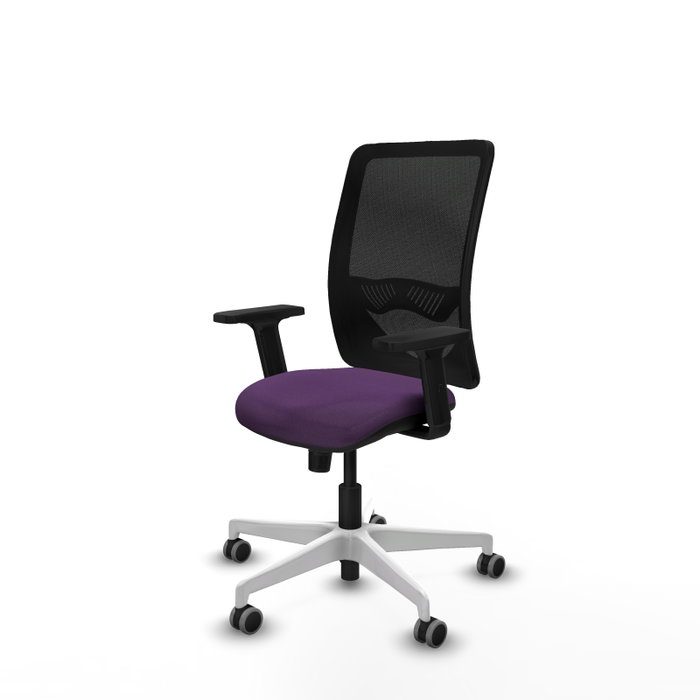 PIQUERAS Y CRESPO Silla de oficina Zulema con Mecanismo Sincro, Morado y Negro