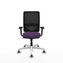 PIQUERAS Y CRESPO Silla de oficina Zulema con Mecanismo Sincro, Morado y Negro