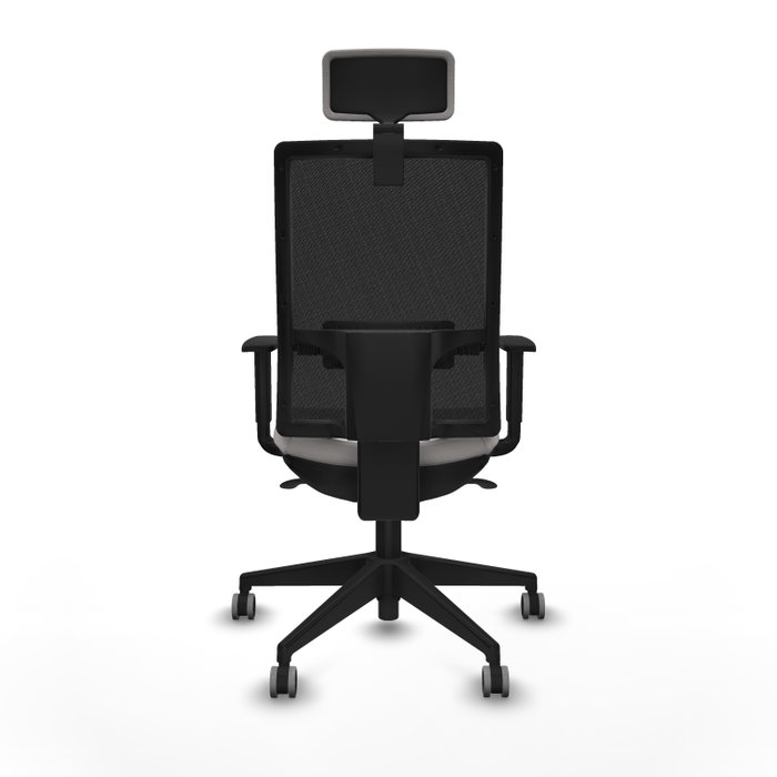 PIQUERAS Y CRESPO Silla de oficina Horna con mecanismo Sincro, Blanco y Negro PIQUERAS Y CRESPO Silla de oficina Horna con mecanismo Sincro, Blanco y Negro
