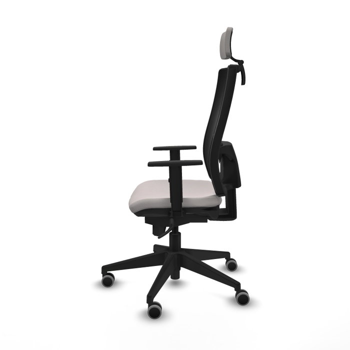 PIQUERAS Y CRESPO Silla de oficina Horna con mecanismo Sincro, Blanco y Negro PIQUERAS Y CRESPO Silla de oficina Horna con mecanismo Sincro, Blanco y Negro