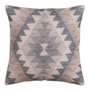 Ixia Cojín Decorativo Gris-Rosa de Algodón 45 x 45 cm (Pack de 2)