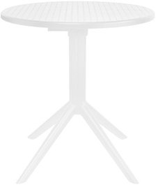 DKD Home Decor Mesa Terraza Y Jardin Blanco 80 x 80 x 75 cm