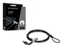 Conceptronic CUSTODIO02BSM Cable de Seguridad Negro 1,8 m con 2 llaves