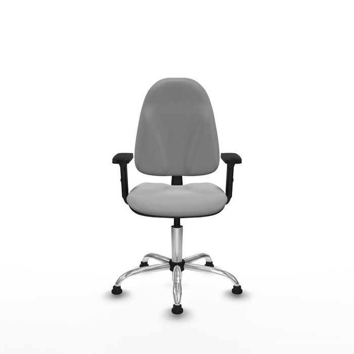 PIQUERAS Y CRESPO Silla de oficina Algarra Gris claro con brazos 2D