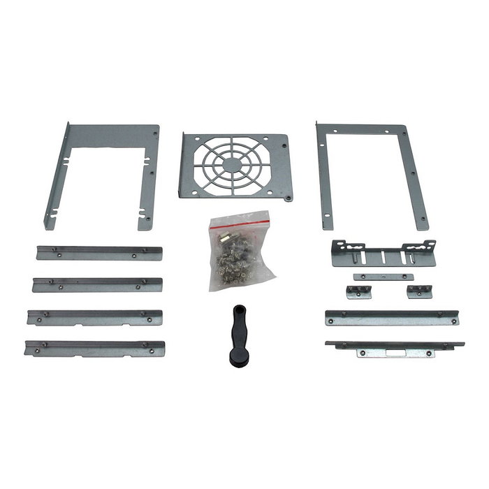 Inter-Tech 4U-4416L Estante de servidor 4U Negro, Plata
