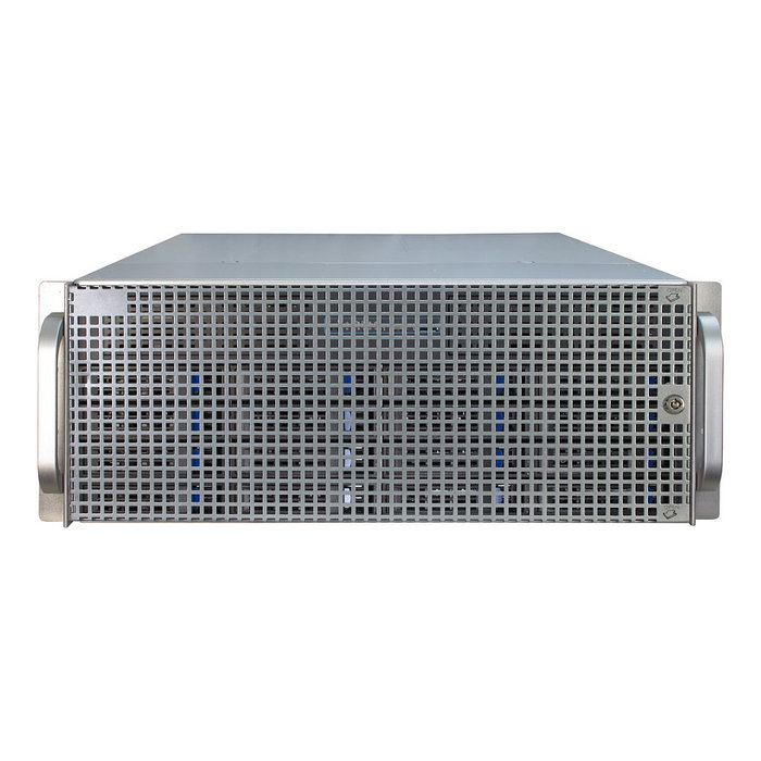 Inter-Tech 4U-4416L Estante de servidor 4U Negro, Plata