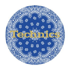 Magma Lp Slipmat Technics Bandana 2 Juego de 2 Patinadores Diseño Technics Bandana 2