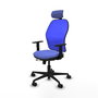 PIQUERAS Y CRESPO Silla de oficina Jorquera con mecanismo Sincro/Traslack, Azul