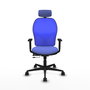 PIQUERAS Y CRESPO Silla de oficina Jorquera con mecanismo Sincro/Traslack, Azul