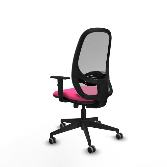 PIQUERAS Y CRESPO Silla de oficina Cilanco Rosa y Gris