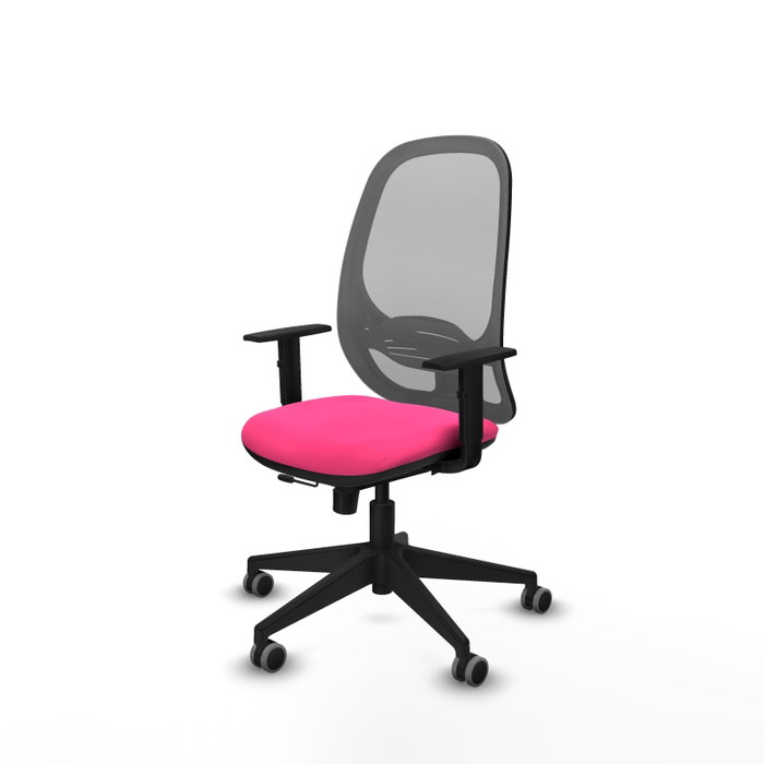 PIQUERAS Y CRESPO Silla de oficina Cilanco Rosa y Gris