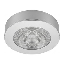 Synergy21 LED Deckeneinbauspot Helios plata redondo con marco de superficie