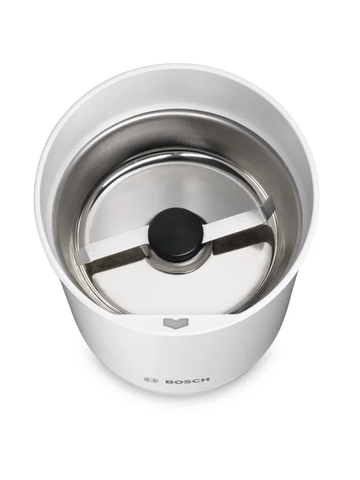 Bosch TSM6A011W Molinillo de Café con Cuchillas, 180 W, Blanco, Capacidad 75 g, 600 g de Peso