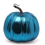 Atosa Calabaza Decorativa Metálica Azul 16 cm para Halloween