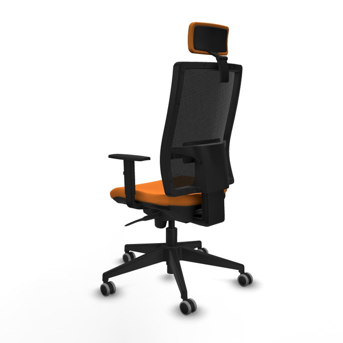 PIQUERAS Y CRESPO Silla de oficina Horna Naranja y Negro PIQUERAS Y CRESPO Silla de oficina Horna Naranja y Negro